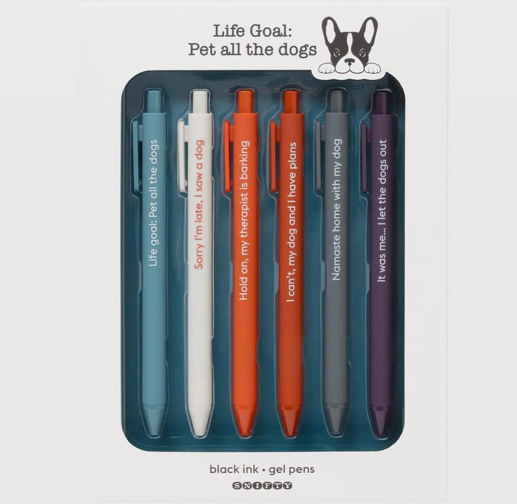 Pet All The Dogs Gel Pens