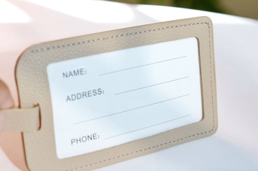 Bermuda Luggage Tag - Tan