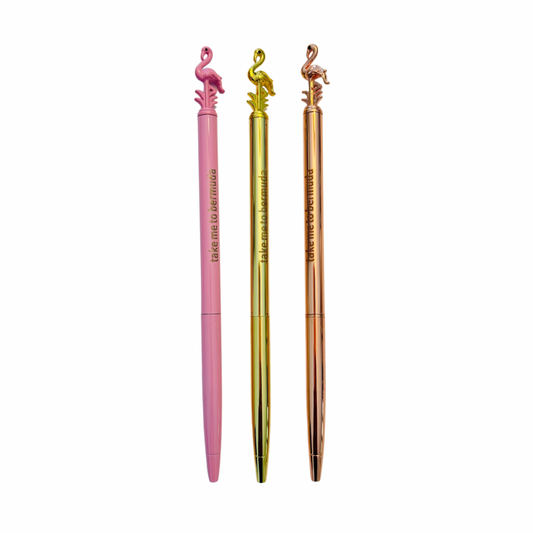 take me to bermuda flamingo pens