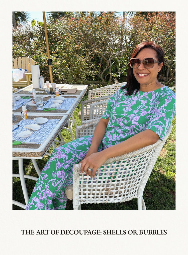 The Art of Decoupage: Shells or Bubbles