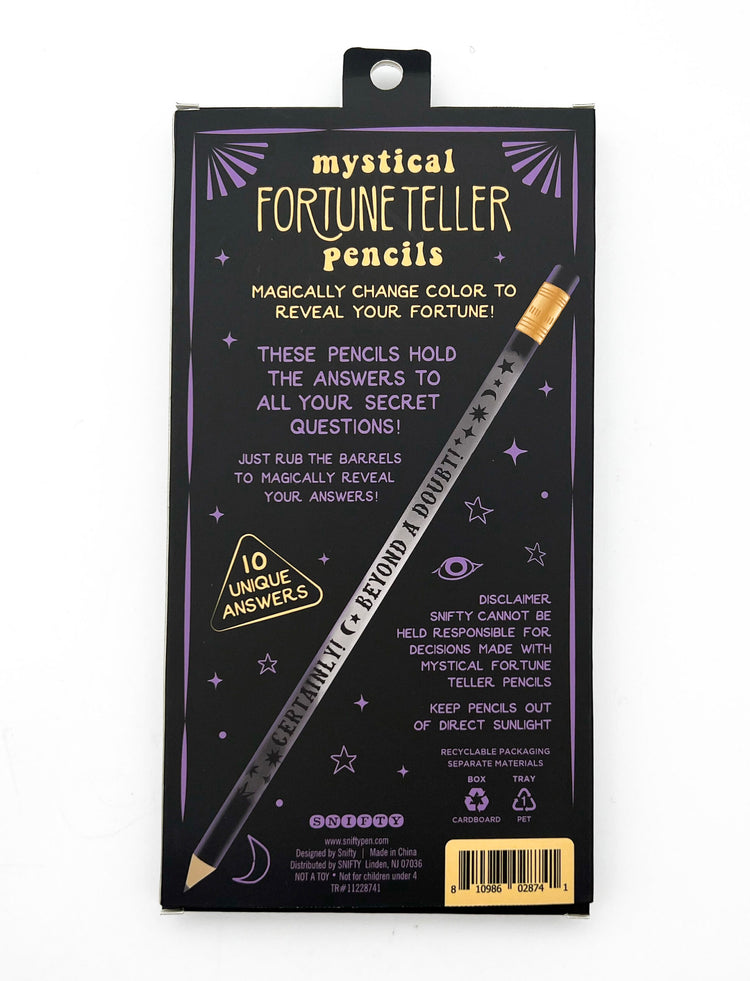 Magic Reveal Mystical Fortune Teller Pencils Set