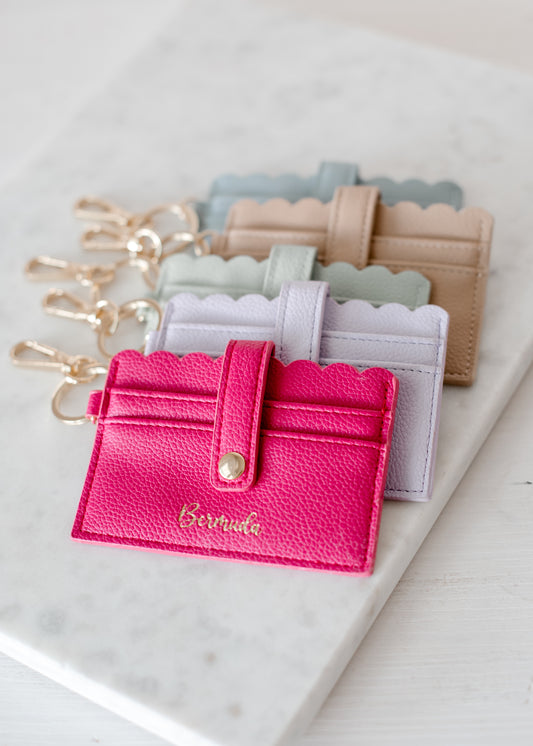 Scalloped Card Holder Wallet