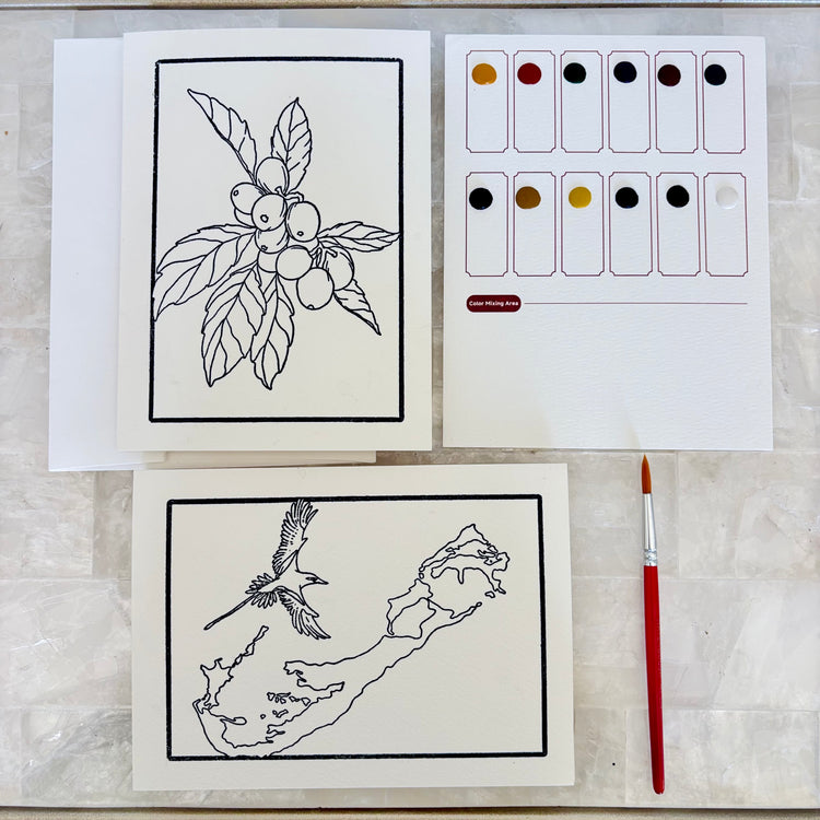 Bermuda Watercolor Card Kit
