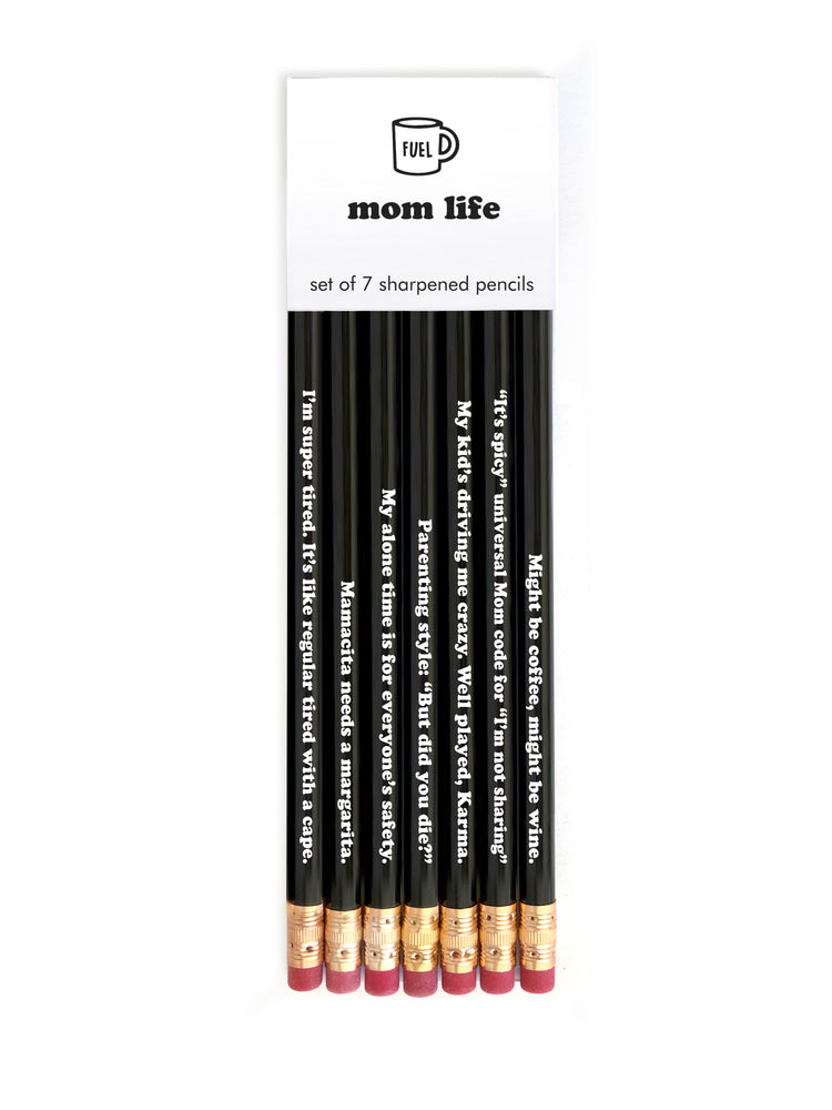Mom Life Pencil Set