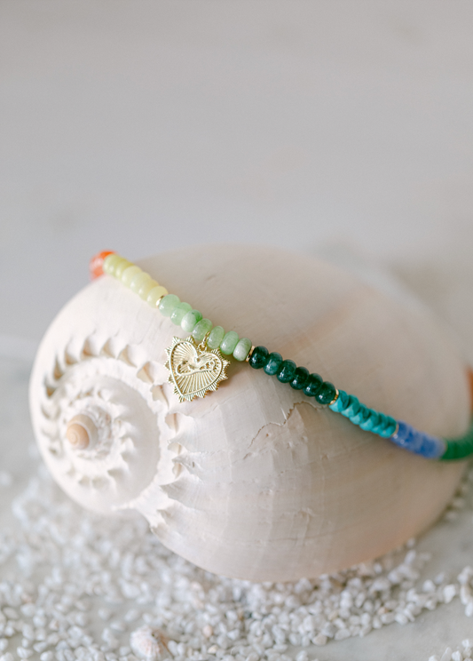 Bermuda Heart Stone Necklace