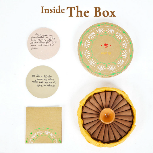 Sandalwood Dhoop - Pure Incense Cones