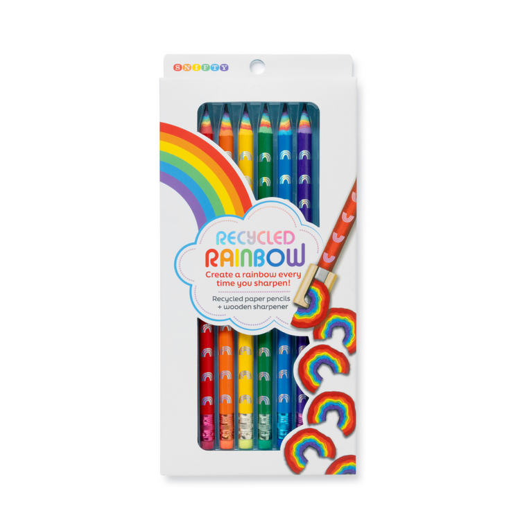 Recycled Rainbow Pencils
