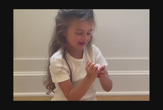 Marshmallow Scented Pink and White Swirl Lip Balm