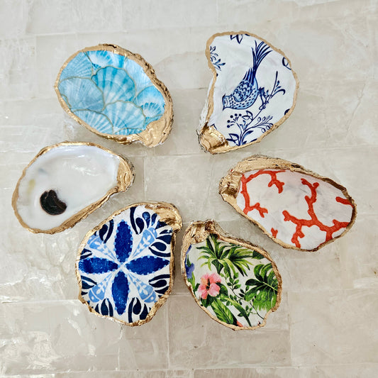 Various Oyster Trinket Dishes