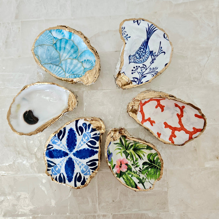 Various Oyster Trinket Dishes