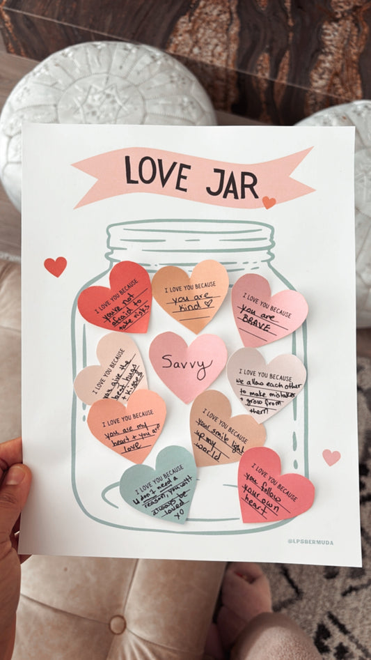 Printable Valentine's Day Bundle – Love Jar, Teacher Valentine, and Love Notes