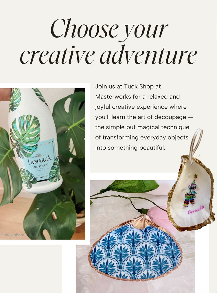 The Art of Decoupage: Shells or Bubbles