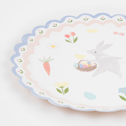 Easter Bunny Paper Plates 8 Pack